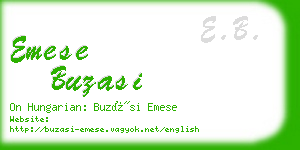 emese buzasi business card